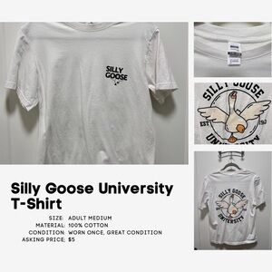 White Crewneck T‑Shirt